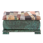Шкатулка с мозаикой из натуральных камней Stone Casket варинант исполнения - 4 | Loft Concept в Уфе