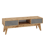 ТВ-тумба с фасадом цвета серый бетон Grace of Furniture  варинант исполнения - 1 | Loft Concept в Уфе