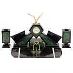 Настольный канцелярский набор из нефрита с декором в виде орла Golden Eagle варинант исполнения - 1 | Loft Concept в Уфе