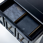 Черная тумба с выдвижным ящиком Monica варинант исполнения - 4 | Loft Concept в Уфе