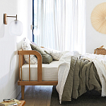 Кровать из массива дуба с пружинным блоком Mateta варинант исполнения - 8 | Loft Concept в Уфе