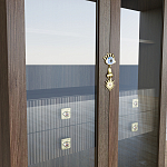 Дизайнерский шкаф витрина Elsa Dreams Walnut с 4-мя ящиками варинант исполнения - 5 | Loft Concept в Уфе