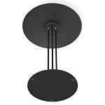 Стол журнальный с круглой столешницей из стекла Gray and Gold Marble варинант исполнения - 6 | Loft Concept в Уфе