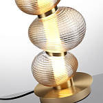 Настольная лампа с 3-мя рифлеными стеклянными шарами Marcelh Light варинант исполнения - 4 | Loft Concept в Уфе