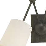 Бра с двумя тканевыми абажурами в форме цилиндра Prerequisites варинант исполнения - 1 | Loft Concept в Уфе