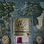 Обои ручная роспись Malmaison Special Colourway on Auguste scenic paper варинант исполнения - 2 | Loft Concept в Уфе