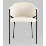 Стул Brace букле белый варинант исполнения - 4 | Loft Concept в Уфе