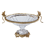 Чаша из прозрачного стекла с рельефным ободком и фигурками стрекоз Eden Garden варинант исполнения - 1 | Loft Concept в Уфе