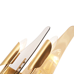 Бра с двумя плафонами дымчатого и янтарного цвета Vertical Glass варинант исполнения - 1 | Loft Concept в Уфе