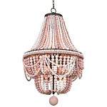 Люстра каплевидной формы украшенная розовыми круглыми бусинами Pink Beads Chandelier варинант исполнения - 2 | Loft Concept в Уфе