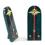 Сувенир Погон МВД из натурального камня змеевик Souvenir Epaulets варинант исполнения - 3 | Loft Concept в Уфе