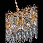 Люстра круглая с декоративными элементами в виде крупных хрустальных цветов Palace Gardens варинант исполнения - 4 | Loft Concept в Уфе