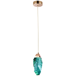Подвесной светильник Soar Hanging Lamp Brass Emerald Изумрудный варинант исполнения - 2 | Loft Concept в Уфе