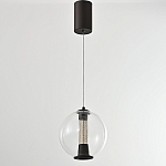 Подвесной светильник с плафоном в форме шара Inner Gleam Orb black  варинант исполнения - 6 | Loft Concept в Уфе