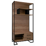 Стеллаж под TV в стиле лофт с открытыми полками и ящиками Urban Style Space варинант исполнения - 1 | Loft Concept в Уфе