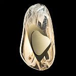 Бра овальное из стекла с золотым элементом Flow Texture  варинант исполнения - 3 | Loft Concept в Уфе