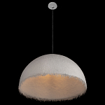 Подвесной светильник в форме купола белого цвета с ажурной бахромой Tactile Line варинант исполнения - 5 | Loft Concept в Уфе