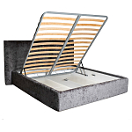 Кровать двуспальная серая с подъемным механизмом  Selecting the Best варинант исполнения - 2 | Loft Concept в Уфе