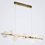 Дизайнерская линейная люстра с гирляндой внутри стеклянных плафонов Iona Garland Chandelier варинант исполнения - 2 | Loft Concept в Уфе