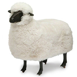 Пуф Овечка Sheep Bench  White Moutons de laine