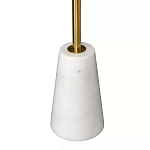 Кофейный столик с круглой столешницей на белом мраморном основании Original Foundation варинант исполнения - 5 | Loft Concept в Уфе