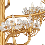 Люстра золотая в виде растения Golden Flower Glade варинант исполнения - 1 | Loft Concept в Уфе