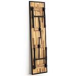 Скамья с сиденьем из массива акации Damon Industrial Wooden Bench варинант исполнения - 3 | Loft Concept в Уфе