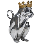 Статуэтка обезьяна в короне серебряная Golden Monkey варинант исполнения - 4 | Loft Concept в Уфе