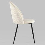 Мягкий стул в бежевом велюре Miruna Chair варинант исполнения - 2 | Loft Concept в Уфе