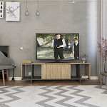 ТВ-тумба с откидной дверцей и 4-мя полками ZITANO TV STAND OAK варинант исполнения - 1 | Loft Concept в Уфе