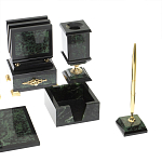 Настольный письменный набор из нефрита в подарочной коробке Victorious варинант исполнения - 5 | Loft Concept в Уфе