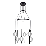 Люстра светодиодная с 6-ю сферическими стеклянными плафонами Splatter варинант исполнения - 1 | Loft Concept в Уфе