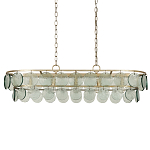 Люстра овальной формы с каскадом из декоративных элементов Harmony of Light варинант исполнения - 3 | Loft Concept в Уфе