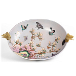 Белое фарфоровое блюдо с изображением бабочек Eden Garden варинант исполнения - 2 | Loft Concept в Уфе