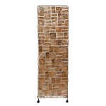 Торшер из перламутра на металлическом каркасе Indonesian Tower 2 варинант исполнения - 1 | Loft Concept в Уфе