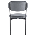 Стул с круглым сиденьем на металлическом основании ALFIE CHAIR Grey варинант исполнения - 3 | Loft Concept в Уфе