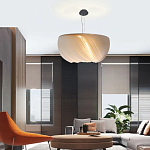 Подвесной светильник с белыми изящными декоративными лепестками Volumetric Petal Lamp варинант исполнения - 5 | Loft Concept в Уфе