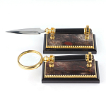 Настольный письменный набор из яшмы и долерита с декором Двуглавый орел Manager Organizer варинант исполнения - 5 | Loft Concept в Уфе