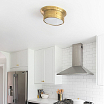 Потолочный светильник круглый цвета состаренная латунь Modern Simple Ceiling Light варинант исполнения - 3 | Loft Concept в Уфе