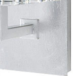 Бра серебряное с фактурным прозрачным абажуром Optical Crystal варинант исполнения - 2 | Loft Concept в Уфе