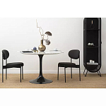 Стул мягкий Alfie Chair черный варинант исполнения - 6 | Loft Concept в Уфе