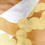 Обои ручная роспись в стиле Арт-деко Namban Colourway SC-290 on Deep Rich Gold gilded paper варинант исполнения - 1 | Loft Concept в Уфе