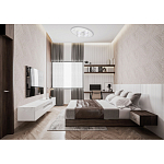 Потолочный светильник овальной формы белого цвета с 7-ю лампами Lunar Pebbles варинант исполнения - 12 | Loft Concept в Уфе