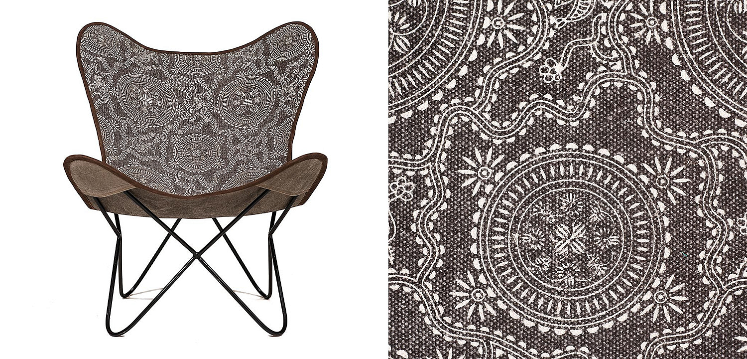 Кресло Indian black and white pattern - Loft-Concept в Уфе