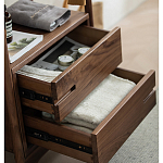 Вешалка деревянная с 2- мя ящиками Moon Walnut Furniture варинант исполнения - 9 | Loft Concept в Уфе