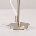 Настольная лампа белым изогнутым плафоном на круглой подставке Luke Lampco Tracer Lamp варинант исполнения - 11 | Loft Concept в Уфе