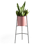 Кашпо из металла Elevated Planters розовое варинант исполнения - 1 | Loft Concept в Уфе