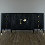 Большой Комод-буфет Elsa Dreams Black с ящиками варинант исполнения - 3 | Loft Concept в Уфе