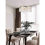 Люстра подвесная волнистой формы с хрустальными подвесками Ludivine Lighting варинант исполнения - 5 | Loft Concept в Уфе