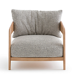 Кресло с каркасом из массива ясеня Deniaud Ash Grey Armchair варинант исполнения - 2 | Loft Concept в Уфе